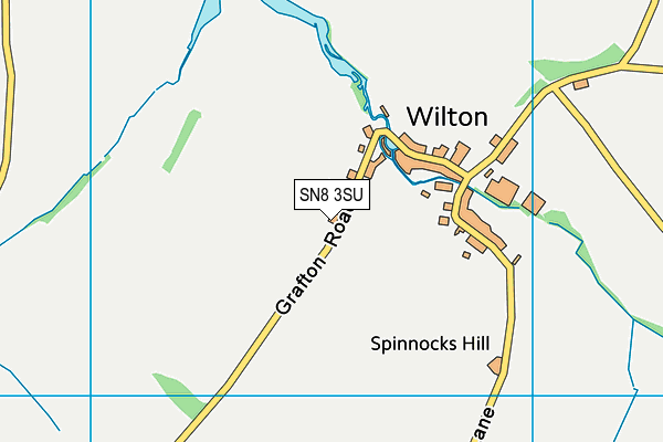 SN8 3SU map - OS VectorMap District (Ordnance Survey)