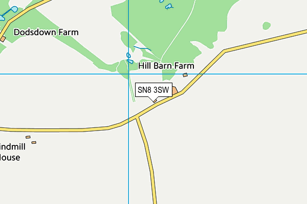 SN8 3SW map - OS VectorMap District (Ordnance Survey)