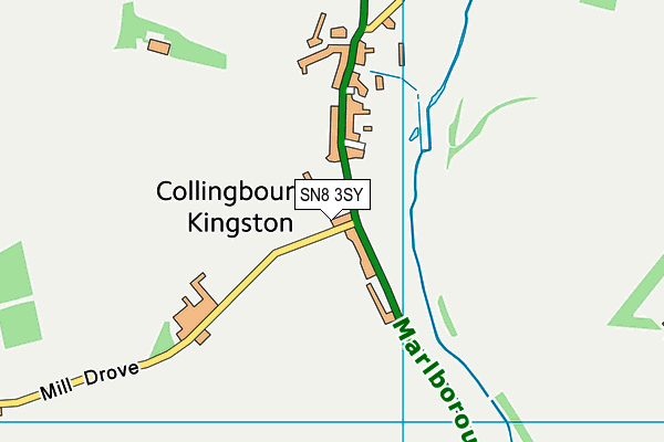 SN8 3SY map - OS VectorMap District (Ordnance Survey)