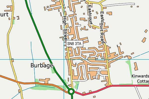 SN8 3TA map - OS VectorMap District (Ordnance Survey)