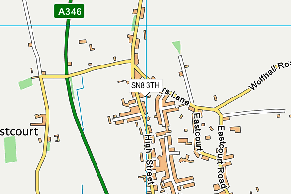 SN8 3TH map - OS VectorMap District (Ordnance Survey)