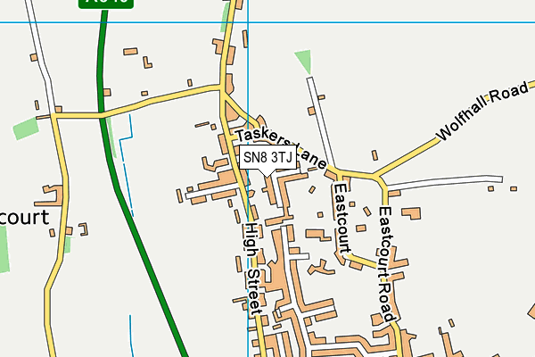 SN8 3TJ map - OS VectorMap District (Ordnance Survey)