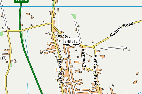 SN8 3TL map - OS VectorMap District (Ordnance Survey)