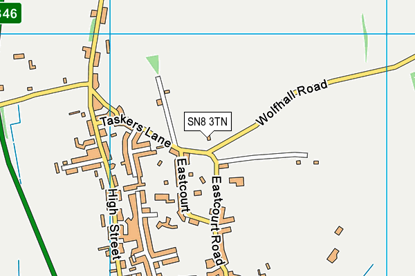 SN8 3TN map - OS VectorMap District (Ordnance Survey)