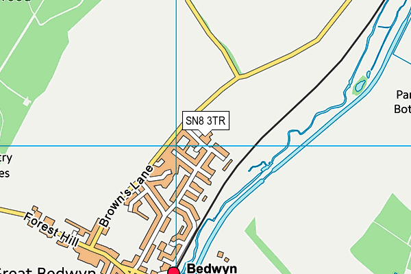 Great Bedwyn Church of England School map (SN8 3TR) - OS VectorMap District (Ordnance Survey)