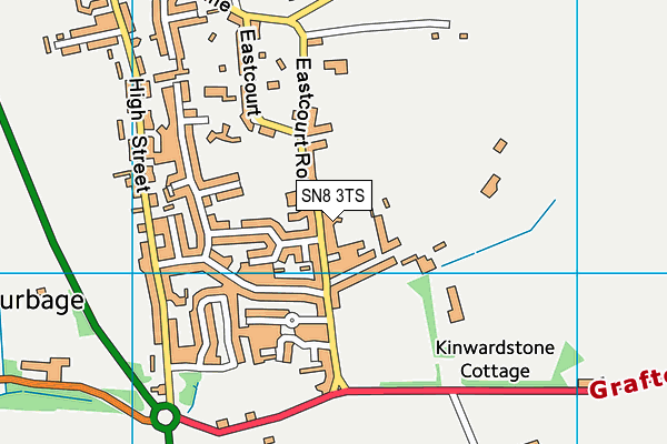 SN8 3TS map - OS VectorMap District (Ordnance Survey)