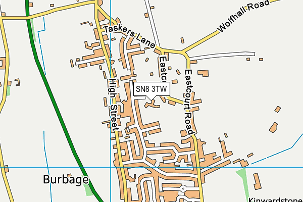 SN8 3TW map - OS VectorMap District (Ordnance Survey)