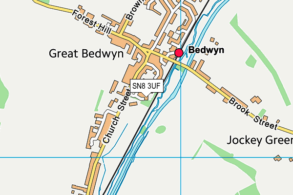 SN8 3UF map - OS VectorMap District (Ordnance Survey)