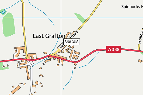 SN8 3US map - OS VectorMap District (Ordnance Survey)