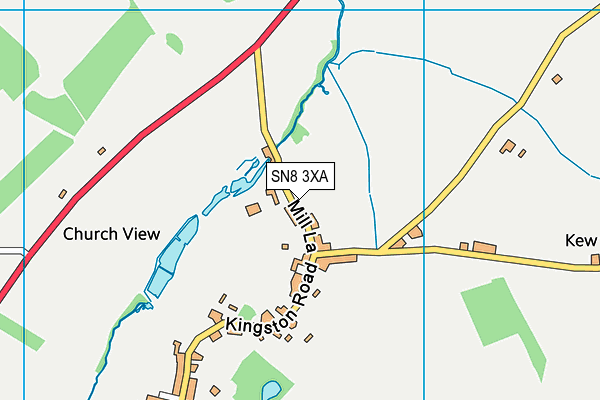 SN8 3XA map - OS VectorMap District (Ordnance Survey)