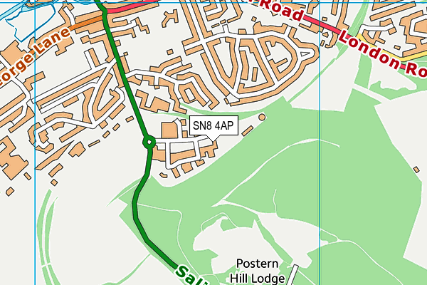 SN8 4AP map - OS VectorMap District (Ordnance Survey)