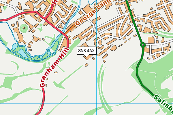 St Johns School And Community College (Upper & Lower School) (Closed) map (SN8 4AX) - OS VectorMap District (Ordnance Survey)