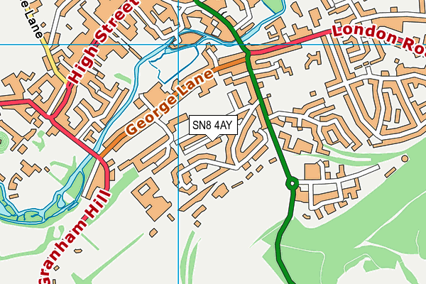 SN8 4AY map - OS VectorMap District (Ordnance Survey)