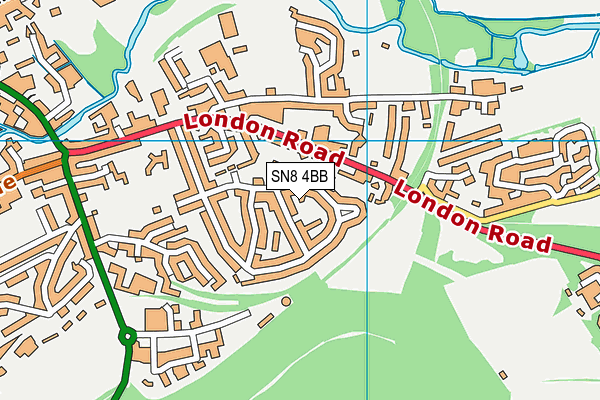 SN8 4BB map - OS VectorMap District (Ordnance Survey)