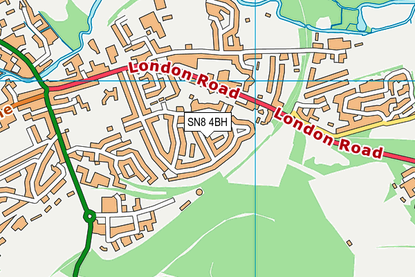 SN8 4BH map - OS VectorMap District (Ordnance Survey)