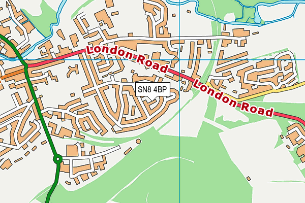 SN8 4BP map - OS VectorMap District (Ordnance Survey)