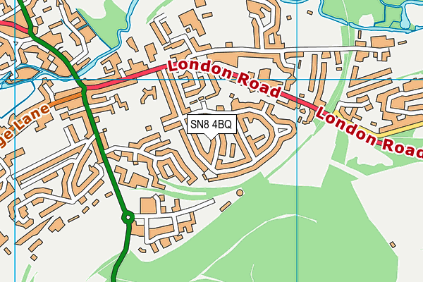 SN8 4BQ map - OS VectorMap District (Ordnance Survey)