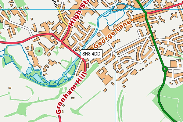 SN8 4DD map - OS VectorMap District (Ordnance Survey)