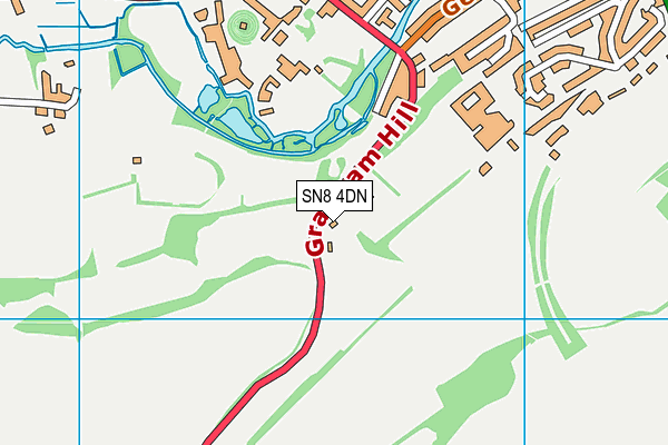 SN8 4DN map - OS VectorMap District (Ordnance Survey)