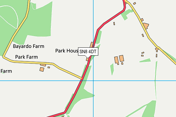 SN8 4DT map - OS VectorMap District (Ordnance Survey)