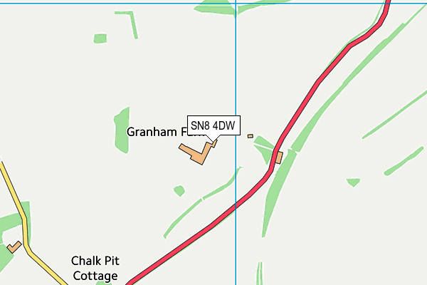 SN8 4DW map - OS VectorMap District (Ordnance Survey)