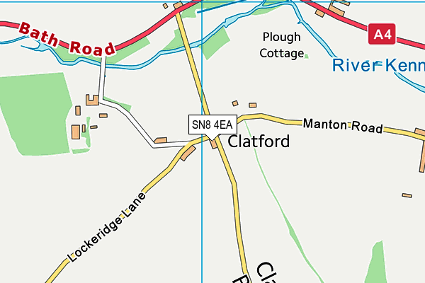 SN8 4EA map - OS VectorMap District (Ordnance Survey)