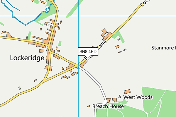 SN8 4ED map - OS VectorMap District (Ordnance Survey)