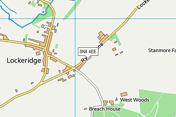 SN8 4EE map - OS VectorMap District (Ordnance Survey)