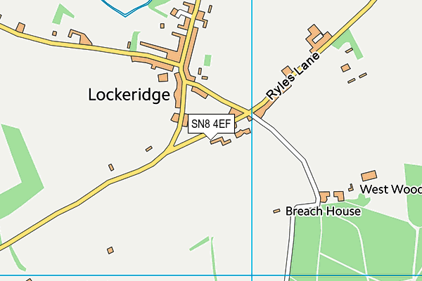 SN8 4EF map - OS VectorMap District (Ordnance Survey)