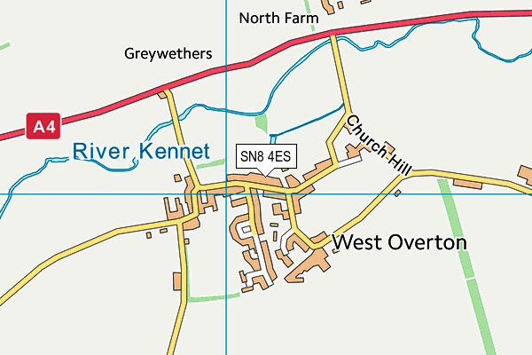 SN8 4ES map - OS VectorMap District (Ordnance Survey)