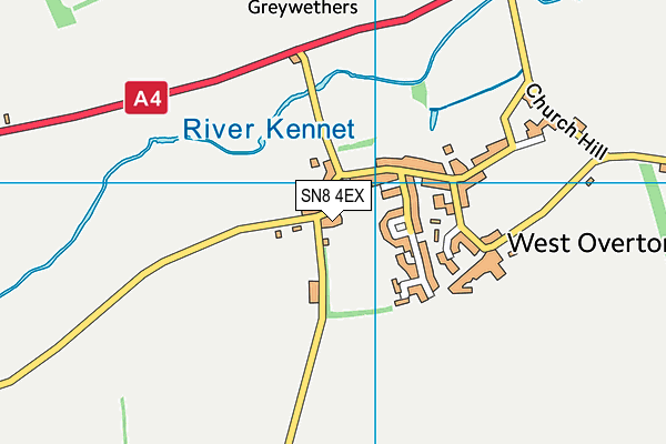 SN8 4EX map - OS VectorMap District (Ordnance Survey)