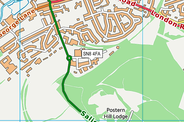 SN8 4FA map - OS VectorMap District (Ordnance Survey)