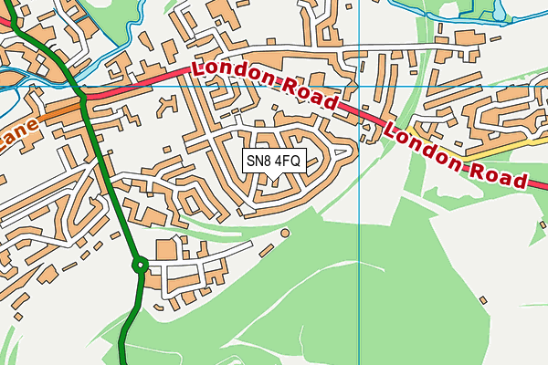 SN8 4FQ map - OS VectorMap District (Ordnance Survey)