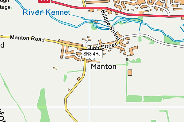 SN8 4HJ map - OS VectorMap District (Ordnance Survey)