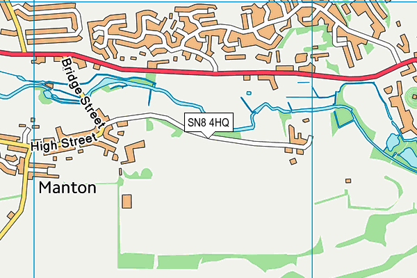 SN8 4HQ map - OS VectorMap District (Ordnance Survey)