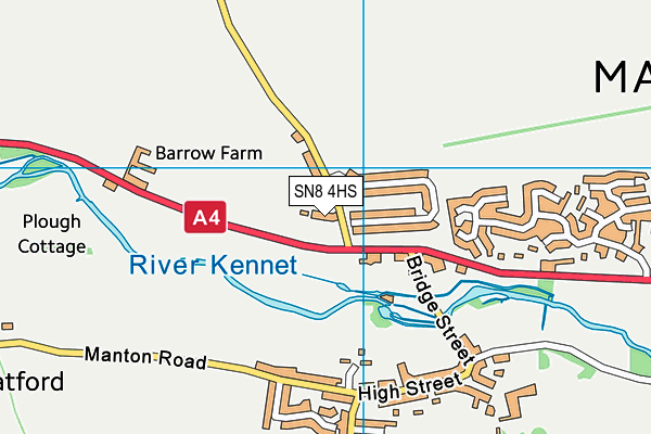 SN8 4HS map - OS VectorMap District (Ordnance Survey)