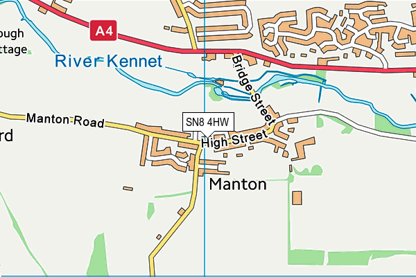 SN8 4HW map - OS VectorMap District (Ordnance Survey)