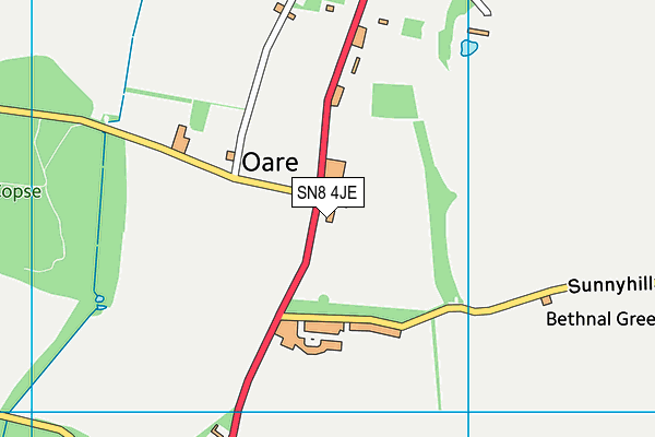 SN8 4JE map - OS VectorMap District (Ordnance Survey)