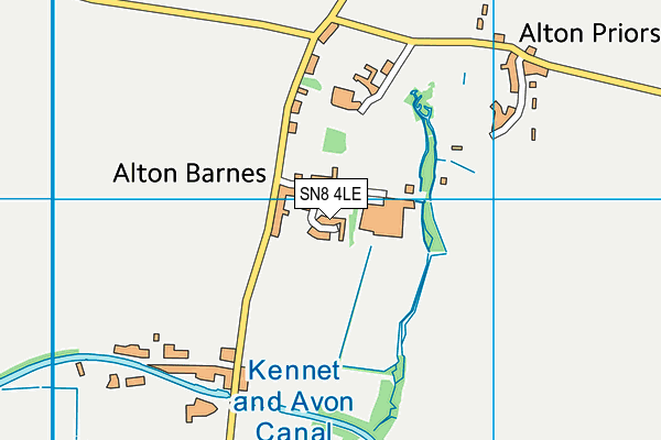 SN8 4LE map - OS VectorMap District (Ordnance Survey)