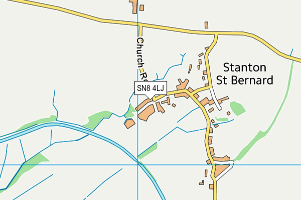 SN8 4LJ map - OS VectorMap District (Ordnance Survey)