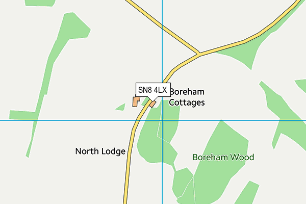 SN8 4LX map - OS VectorMap District (Ordnance Survey)