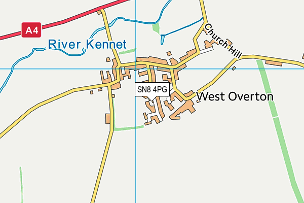 SN8 4PG map - OS VectorMap District (Ordnance Survey)