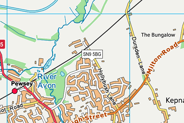 SN9 5BG map - OS VectorMap District (Ordnance Survey)