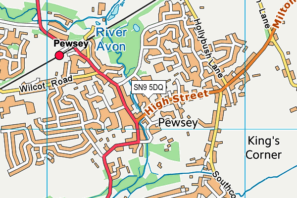 SN9 5DQ map - OS VectorMap District (Ordnance Survey)