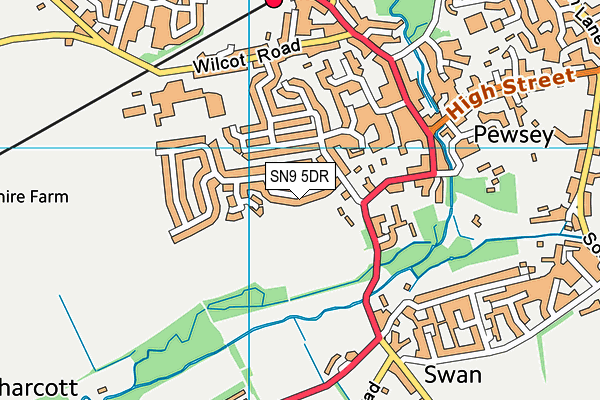 SN9 5DR map - OS VectorMap District (Ordnance Survey)