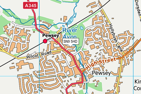 SN9 5HD map - OS VectorMap District (Ordnance Survey)