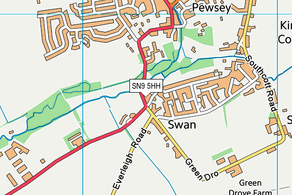 SN9 5HH map - OS VectorMap District (Ordnance Survey)