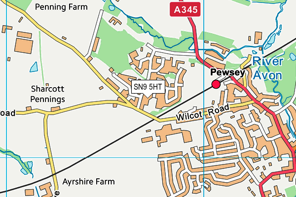 SN9 5HT map - OS VectorMap District (Ordnance Survey)