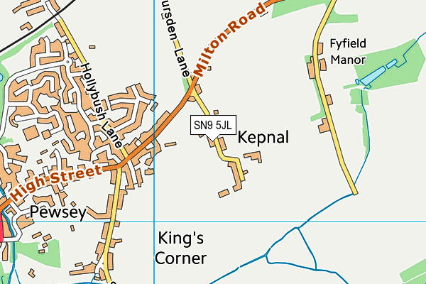 SN9 5JL map - OS VectorMap District (Ordnance Survey)