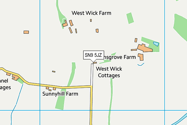 SN9 5JZ map - OS VectorMap District (Ordnance Survey)